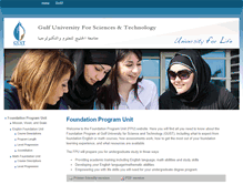 Tablet Screenshot of fpu.gust.edu.kw