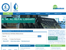 Tablet Screenshot of amrlibrary.gust.edu.kw